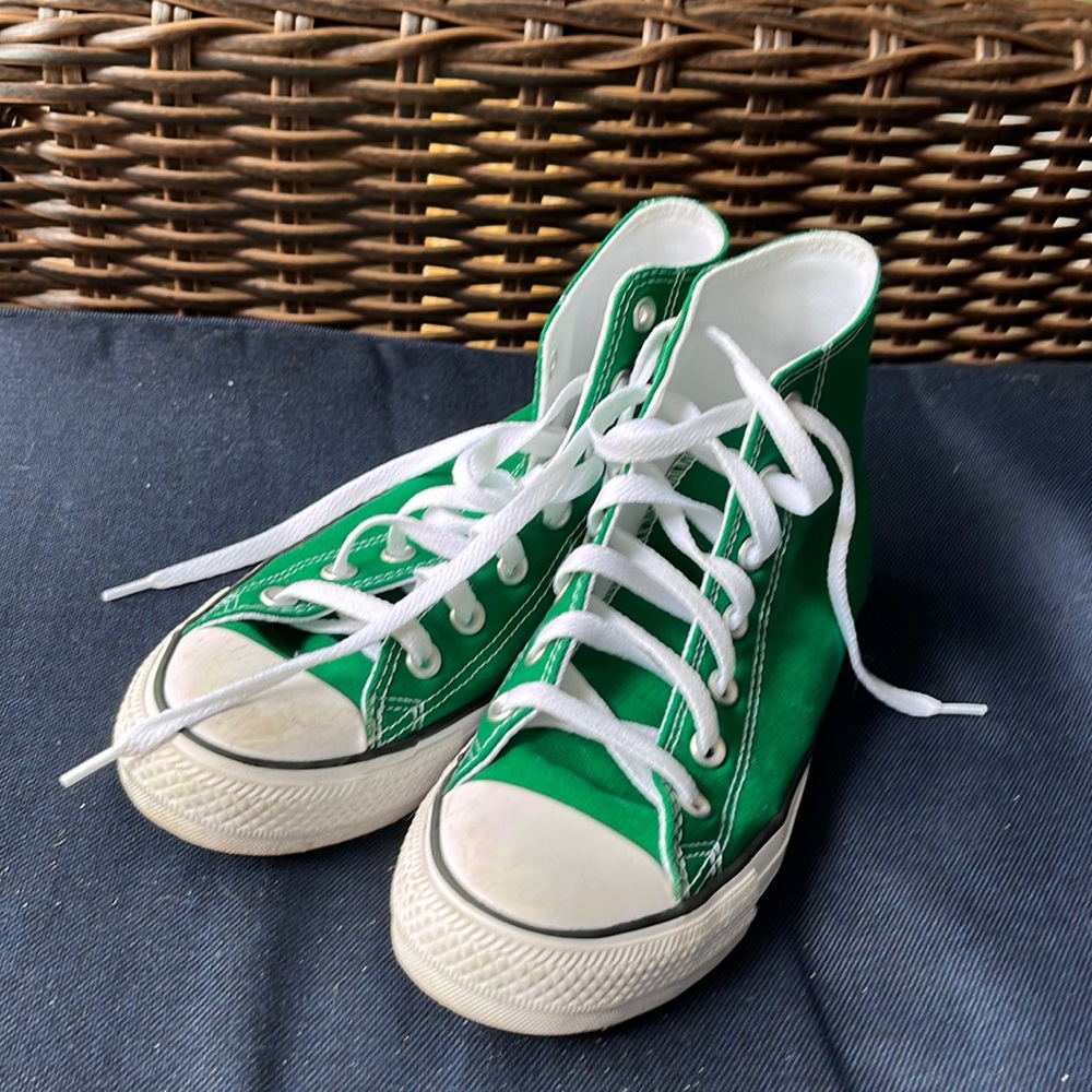 amazon green hightop converse
